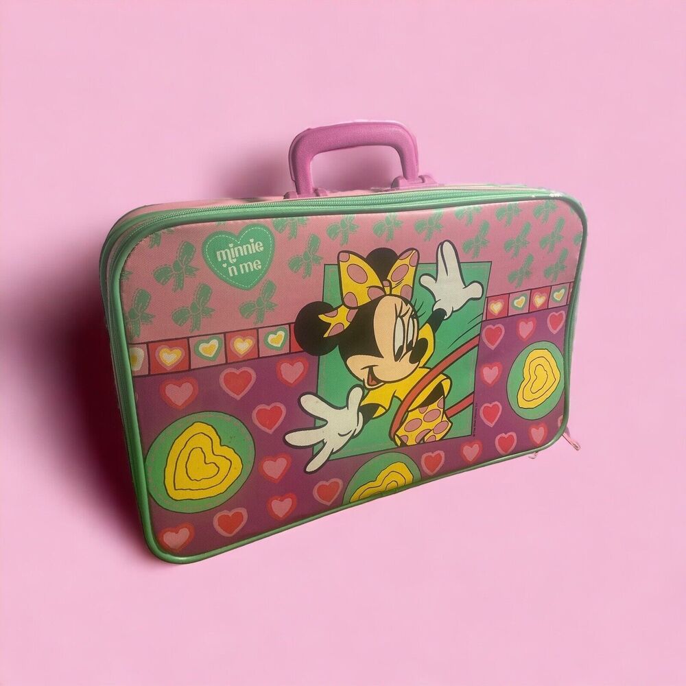 Disney”Minnie 'n Me"-Pink/Purple Childrens/Kids Luggage-Suitcase-Vintage 16x4x10 - Picture 7 of 16
